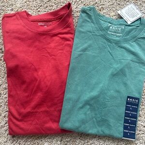 Men’s Basic Edition 100% cotton tee shirts size large